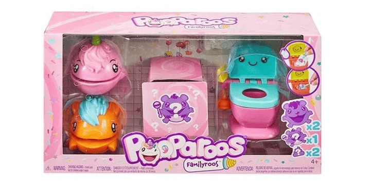 Mattel Pooparoos Familyroos Multi Pack Toilet / Pink 3 Mattel Pooparoos Familyroos Multi Pack Toilet / Pink