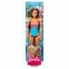 Mattel Barbie Beach Puppe Mit Blauem Badeanzug