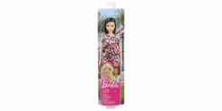 Mattel Chic Barbie Puppe Im Pinken Kleid Mit Herzprint (brünett)