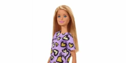 Mattel Chic Barbie Puppe Im Lila Kleid Mit Herzprint (blond) -Schleich Verkaufsgeschäft ghw49 t7439 2 lyihldwrczob4gdk