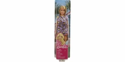 Mattel Chic Barbie Puppe Im Lila Kleid Mit Herzprint (blond)