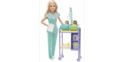 Barbie Kinderärztin Puppe (blond) Und Spielset