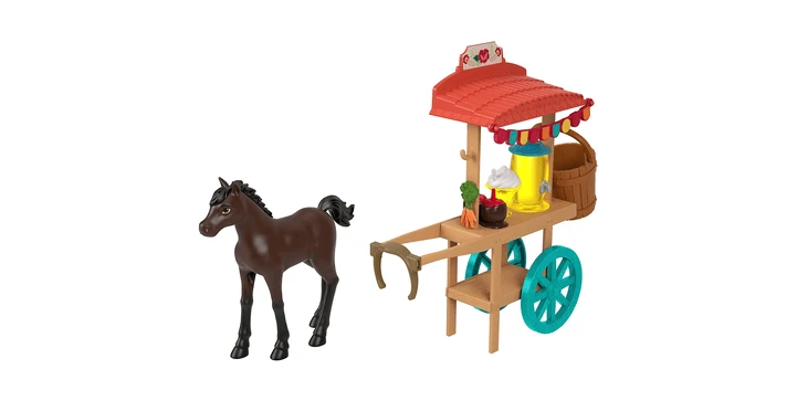 MATTEL "Spirit – Frei Und Ungezähmt“ Miradero Festival Imbisswagen Mit Pony Und Zubehör 4 MATTEL "Spirit – Frei Und Ungezähmt“ Miradero Festival Imbisswagen Mit Pony Und Zubehör – Bild 2