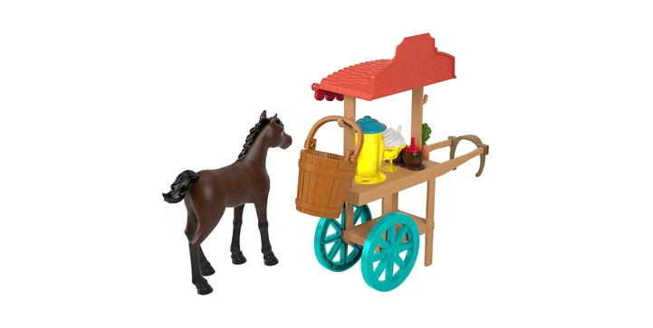 MATTEL "Spirit – Frei Und Ungezähmt“ Miradero Festival Imbisswagen Mit Pony Und Zubehör 5 MATTEL "Spirit – Frei Und Ungezähmt“ Miradero Festival Imbisswagen Mit Pony Und Zubehör – Bild 3