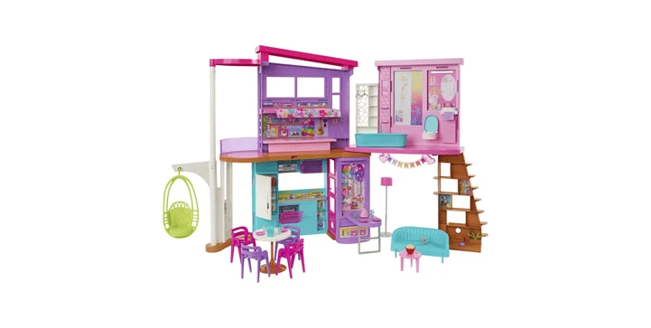 Barbie Malibu Ferien-Haus Klappbar 4 Barbie Malibu Ferien-Haus Klappbar – Bild 2