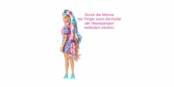 Barbie Totally Hair Puppe Im Sternen-Print Kleid (blonde Haare) -Schleich Verkaufsgeschäft hcm88 3