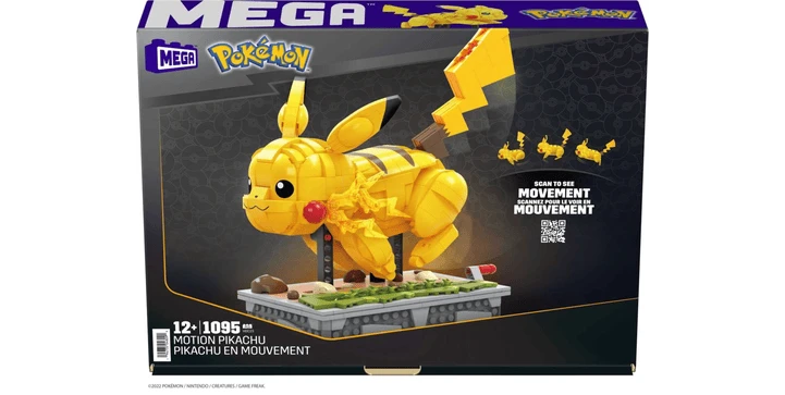 POKEMON MEGA Pokémon Motion Pikachu Bewegliches Bauset 3 POKEMON MEGA Pokémon Motion Pikachu Bewegliches Bauset