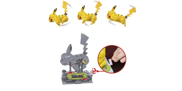 POKEMON MEGA Pokémon Motion Pikachu Bewegliches Bauset 4 POKEMON MEGA Pokémon Motion Pikachu Bewegliches Bauset – Bild 2