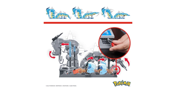 POKEMON MEGA Pokémon Motion Garados Bewegliches Bauset 5 POKEMON MEGA Pokémon Motion Garados Bewegliches Bauset – Bild 3