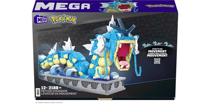 POKEMON MEGA Pokémon Motion Garados Bewegliches Bauset 3 POKEMON MEGA Pokémon Motion Garados Bewegliches Bauset