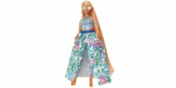 Barbie Extra Fancy Puppe Im Blauen Kleid Mit Blumenmuster 13 Barbie Extra Fancy Puppe Im Blauen Kleid Mit Blumenmuster -Schleich Verkaufsgeschäft hhn14 5