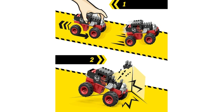 MEGA Hot Wheels Monster Trucks Bone Shaker Crash Set 5 MEGA Hot Wheels Monster Trucks Bone Shaker Crash Set – Bild 3