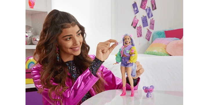 Barbie Extra Doll 20 - Lavendelfarbenes Haar/Schmetterlings Haarspange 8 Barbie Extra Doll 20 - Lavendelfarbenes Haar/Schmetterlings Haarspange – Bild 6