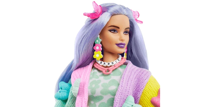 Barbie Extra Doll 20 - Lavendelfarbenes Haar/Schmetterlings Haarspange 5 Barbie Extra Doll 20 - Lavendelfarbenes Haar/Schmetterlings Haarspange – Bild 3