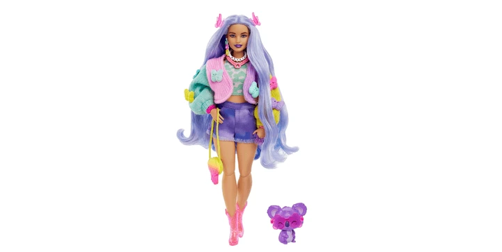 Barbie Extra Doll 20 - Lavendelfarbenes Haar/Schmetterlings Haarspange 7 Barbie Extra Doll 20 - Lavendelfarbenes Haar/Schmetterlings Haarspange – Bild 5