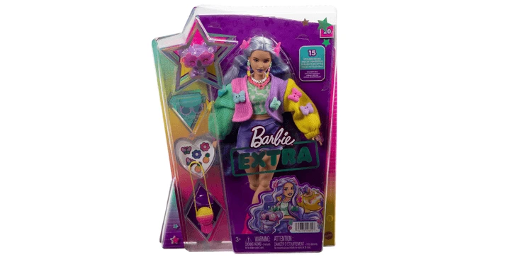 Barbie Extra Doll 20 - Lavendelfarbenes Haar/Schmetterlings Haarspange 4 Barbie Extra Doll 20 - Lavendelfarbenes Haar/Schmetterlings Haarspange – Bild 2