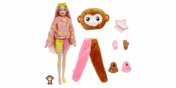 Barbie Cutie Reveal Dschungel - Puppe Im Affen-Kostüm Mit Farbwechsel -Schleich Verkaufsgeschäft hkr01 4