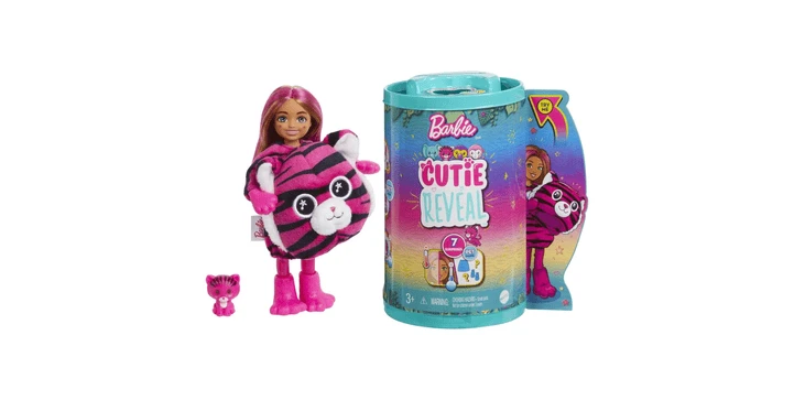 Barbie Cutie Reveal Dschungel - Chelsea Puppe Im Tiger-Kostüm 4 Barbie Cutie Reveal Dschungel - Chelsea Puppe Im Tiger-Kostüm – Bild 2