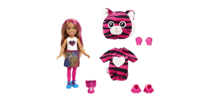 Barbie Cutie Reveal Dschungel - Chelsea Puppe Im Tiger-Kostüm 5 Barbie Cutie Reveal Dschungel - Chelsea Puppe Im Tiger-Kostüm – Bild 3