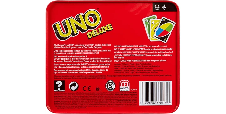 MATTEL UNO Deluxe, Kartenspiel 5 MATTEL UNO Deluxe, Kartenspiel – Bild 3
