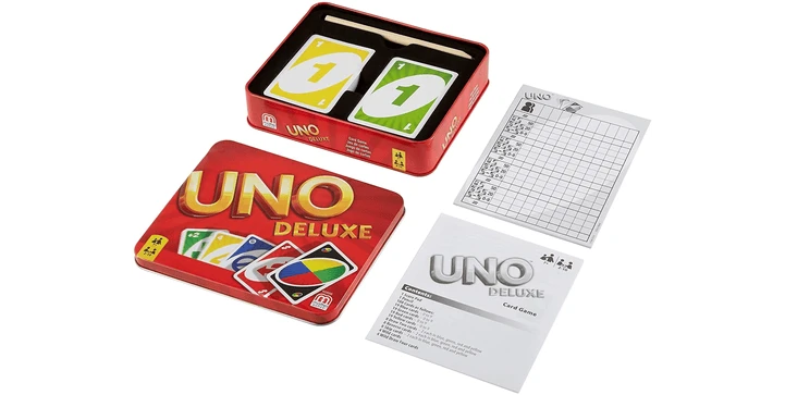 MATTEL UNO Deluxe, Kartenspiel 6 MATTEL UNO Deluxe, Kartenspiel – Bild 4
